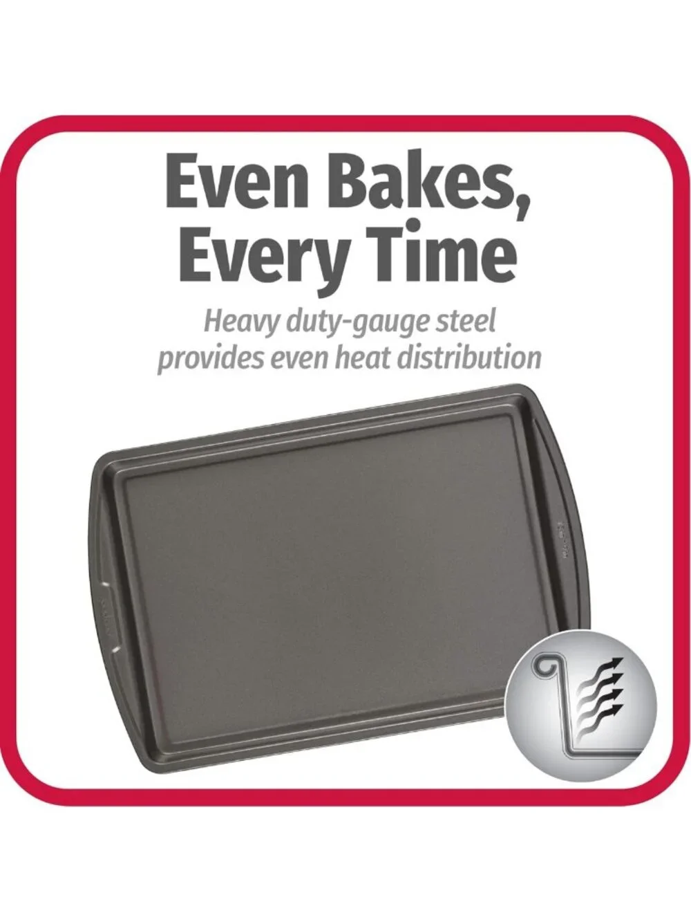 Nonstick Baking Sheet Set - 3 Standard Cookie Pans, Scratch-Resistant, 13x9-Inch